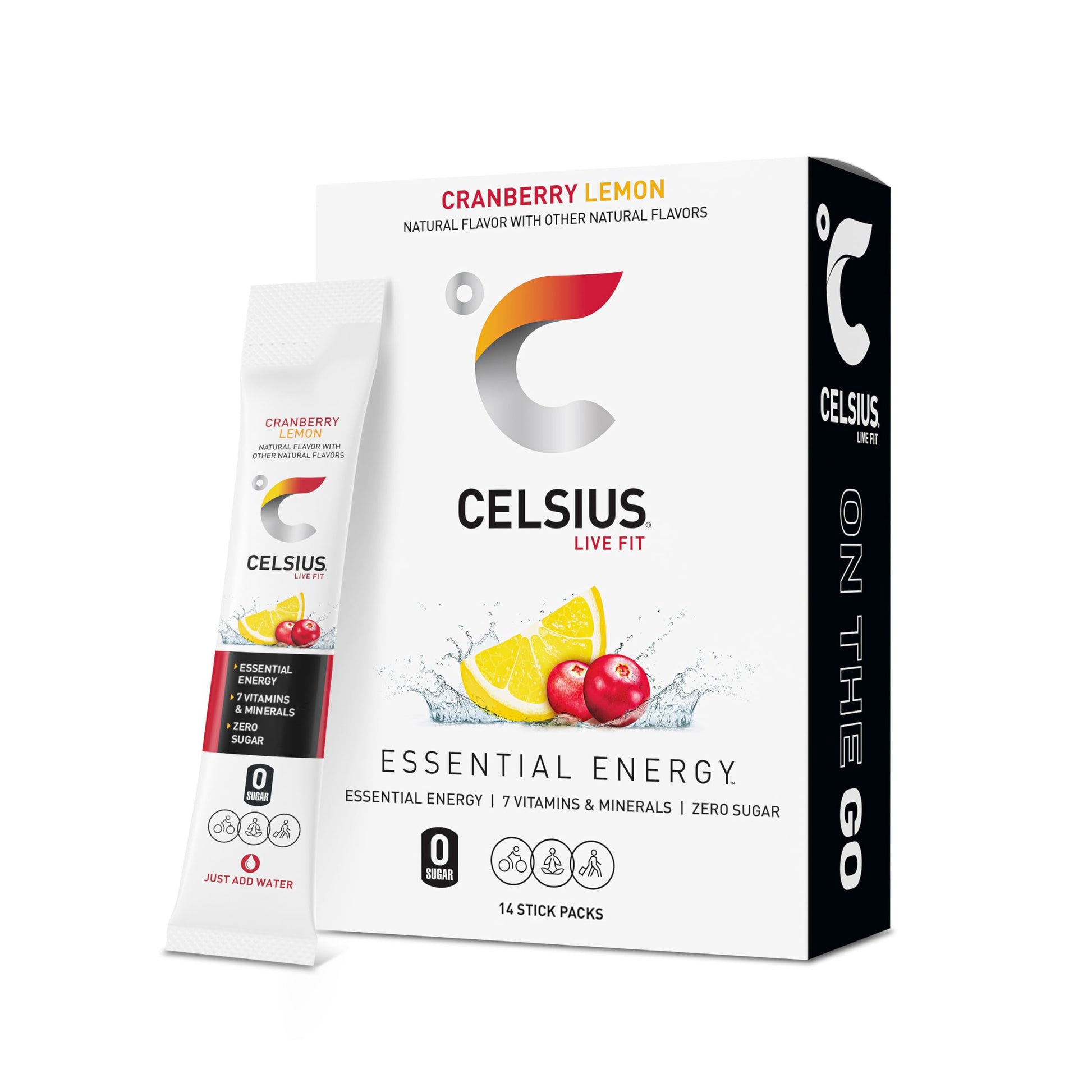 Buy now CELSIUS On The Go Strawberry Mango, Sugar Free Energy Drink Mix (14 Sticks per Pack) at indiglob india