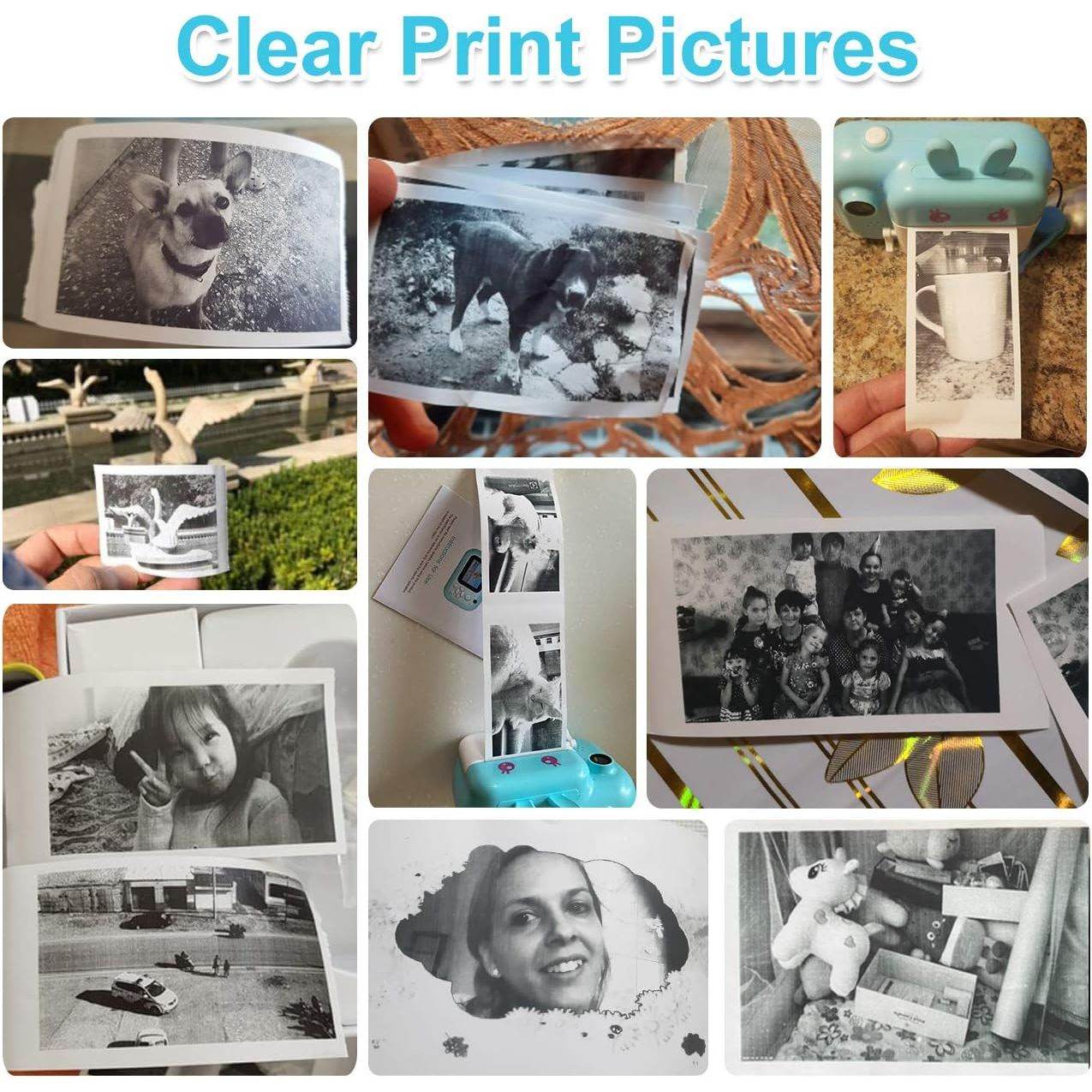 10 Rolls Print Paper for Kids Instant Print Camera Refill Print Paper Works with MINIBEAR VTech Kidizoom Camera,Thermal Paper Fit for Most Kids Instant Camera… - My Store