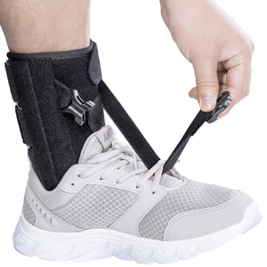 Foot Drop Brace for Walking Lifting Shoes, Drop Foot AFO Brace Help Raise Shoes, Foot Up Splint for Ankle, Improved Walking Gait, Prevent Falls and Injuries, for Left and Right-Black