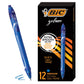 Buy now BIC Gelocity Quick Dry Blue Gel Pens, Medium Point (0.7mm), 12-Count Pack, Retractable Gel Pens With Comfortable Full Grip at indiglob india
