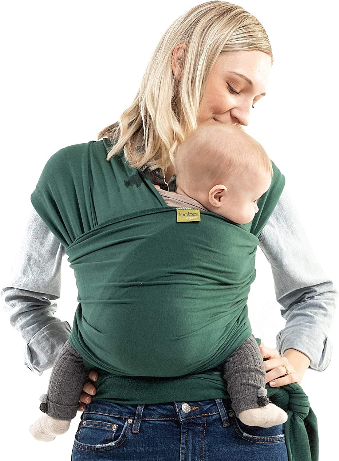 Buy now Boba Baby Wrap Carrier – Original Baby Sling Carrier for Newborns (7–35 lbs), Soft, Secure, Hands-Free & Ergonomic, Ideal for Comfortable Bonding, New Parents (Grey) at indiglob india
