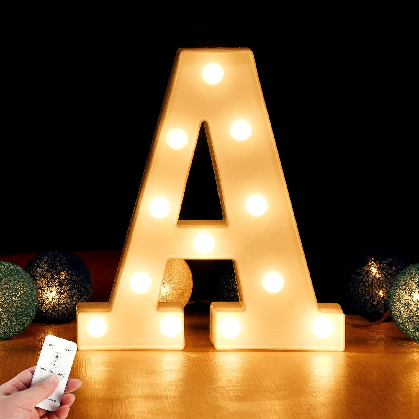Buy now Marquee Light Up Letter for Wall Decor Led Letter Light Alphabet Light Up Letters Light with Remote, Wall Decor Night Lights for Bedroom Wedding Party Birthday Christmas Decoration （ A） at indiglob india