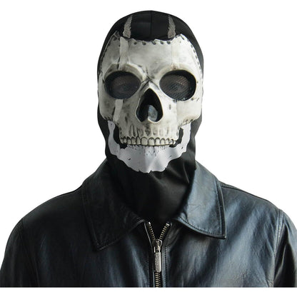 Halloween Ghost Mask COD Full Head Skull Mask, Game MW2 Ghost for Costume Cosplay