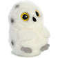 Aurora® Round Rolly Pet™ Hoot Owl™ Stuffed Animal - Adorable Companions - On-The-Go Fun - White 5 Inches