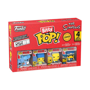 Buy now Funko Pop! Bitty: Simpsons - Itchy, Marge Simpson, Moe Szyslak, and A Surprise Mystery Mini Figure - 0.9 Inch (2.2 Cm) - The Simpsons Collectable - Stackable Display Shelf Included at indiglob india