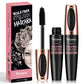 4D Silk Fiber Lash Mascara Waterproof, Luxuriously Longer, Thicker, Voluminous Eyelashes, Long-Lasting, Dramatic Extension, Smudge-proof, Hypoallergenic Formula