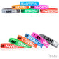 Solza Silicone Wristbands Rubber Band Bracelets - Fun Motivational Wristbands for Kids and Adults