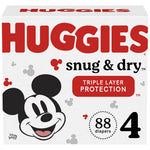 Buy now Huggies Snug & Dry Diapers, Size 4 at indiglob india