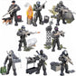 YEIBOBO ! Special Forces Mini Military Action Figure with Weapons and Accessories (Lightning SWAT Team XJ-9902)…