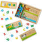 Melissa & Doug See & Spell Wooden Educational Toy with 8 Double-Sided Spelling Boards and 64 Letters Preschool Learning Activities, See & Spell Learning Toys for Kids Ages 4+