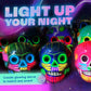 neon nights Glow in The Dark | Luminescent | Phosphorescent | Self-Luminous Paint - Set of 8