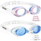 Seago 2 Pack Swimming Goggles Anti-fog Anti-UV Silicone Swim Goggles Adult Women Men