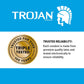 Trojan Double Ecstasy Lubricated Condoms - 10 Count