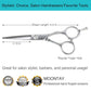 Professional 5.5 Inch Hair Cutting Scissors Hair Thinning Shears Set, Salon Barber Hair Cutting Texturizing Blending Shear for Women Men Adults, Handmade from 440C Japanese Stainless Steel