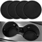 Car Cup Coaster, 4PCS Universal Non-Slip Cup Holders Embedded in Ornaments Coaster, Car Interior Accessories, Black