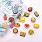 80 Pieces Mini Food Drinks Bottle Toys Pretend Food for Dollhouse Kitchen Accessories Mini Play Resin Food Toys