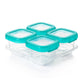 OXO Tot Baby Blocks Freezer Storage Containers Teal (4 Oz)