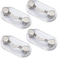 Readerest Magnetic Eyeglass Holders (4 Pack) Eyewear Clip for Readers & Sunglasses, ID Badge Clip for Conferences, USA Made