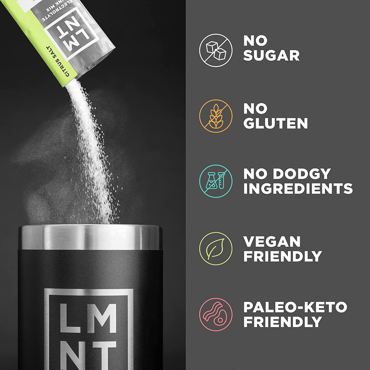 Buy now LMNT Zero Sugar Electrolytes - Sample Pack | Drink Mix | 8-Count at indiglob india