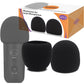 Foam Microphone Windscreen for Blue Yeti - Professional Pop Filter for 2.5 Inch Diameter Microphones Sponge Mic Cover 2Pcs