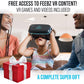 VR Headset for iPhone & Android 1.0 - for Kids | with Links to 3D VR Videos + VR Games for Android | Virtual Reality Goggles Set for Phones 4.5"-6.5"