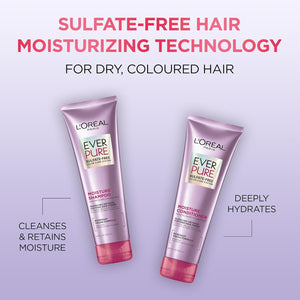 L’Oréal Paris Moisture Sulfate Free Conditioner, Hair Care for Color-Treated Hair with Rosemary Botanicals, EverPure, 8.5 Fl Oz
