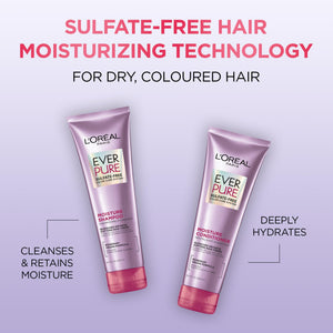 Buy now L’Oréal Paris Moisture Sulfate Free Shampoo, Hair Care for Color-Treated Hair with Rosemary Botanicals, EverPure, 8.5 Fl Oz at indiglob india