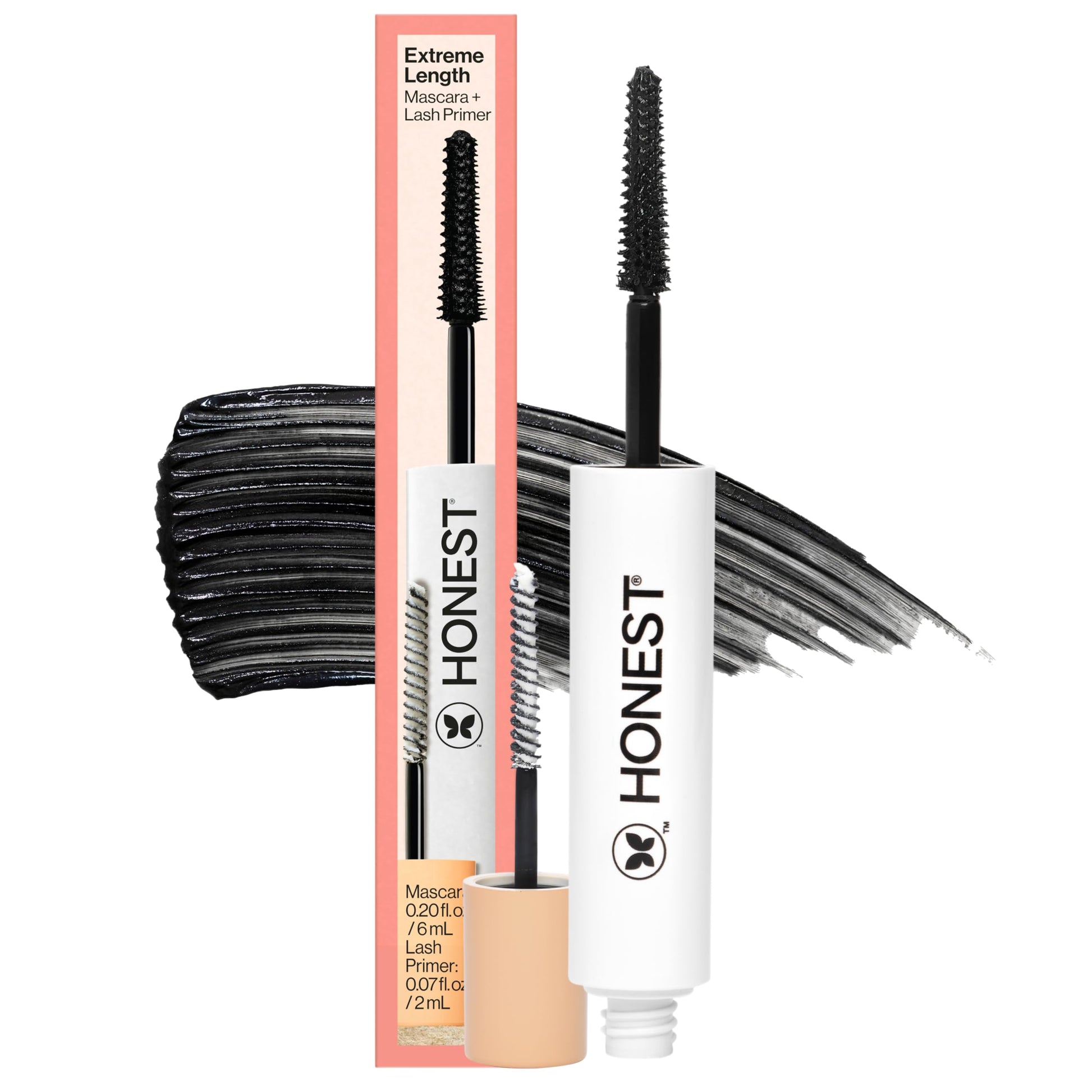 Buy now Honest Beauty 2-in-1 Extreme Length Clean Mascara, Lash Primer, Lengthening, Volumizing, Cruelty-Free, Safe for Sensitive Eyes, Black, .27 fl oz 0.27 Fl Oz (Pack of 1) Mascara Lash Primer at indiglob india