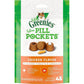 Greenies Feline Pill Pockets for Cats Natural Soft Cat Treats, Chicken Flavor, 1.6 oz. Pouch (45 Treats)