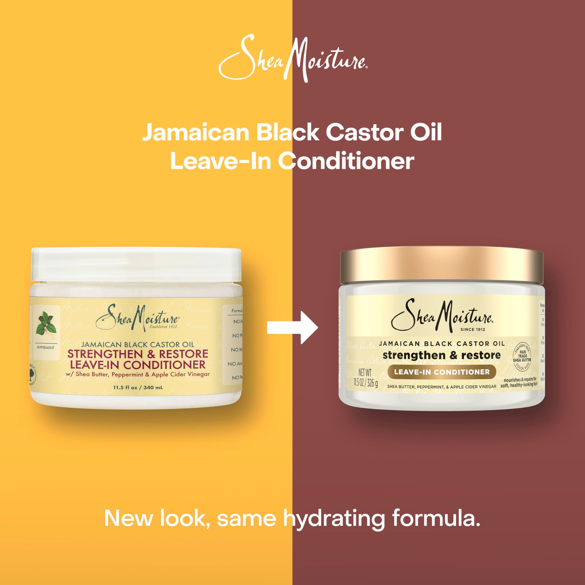 Buy now SheaMoisture Jamaican Black Castor Oil Leave In Conditioner 100% Pure Jamaican Black Castor Oil For Damaged Hair to Soften and Detangle Hair 11.5 oz at indiglob india