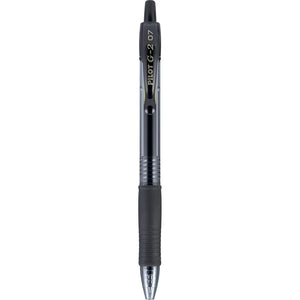 PILOT G2 Premium Refillable & Retractable Rolling Ball Gel Pens, Fine Point, Black Ink, Single Pen (31026)
