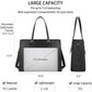 Laptop Bag for Women 15.6 inch Laptop Tote Bag Leather Classy Computer Briefcase for Work Waterproof Handbag Shoulder Bag Women Business Office Bag