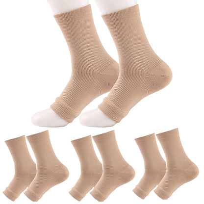 3pairs Neuropathy socks for Women & Men, Ankle brace Socks and Tendonitis socks,For Pain Relief and Plantar Fasciitis,Ankle sleeve for ankle swelling(L/XL)