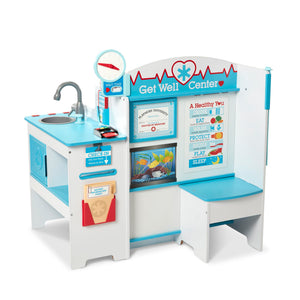 Buy now Melissa & Doug Wooden Get Well Doctor Activity Center - Waiting Room, Exam Room, Check-In Area - FSC Certified at indiglob india