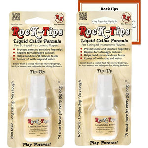Buy now Rock-Tips -- Liquid Callus Formula - 2 Pack - for Guitar, Bass, & Stringed Instrument Players | Finger Tips Protectors for Guitarists | Includes 2 4.0 ml Bottles & Everton Products Instruction Card at indiglob india