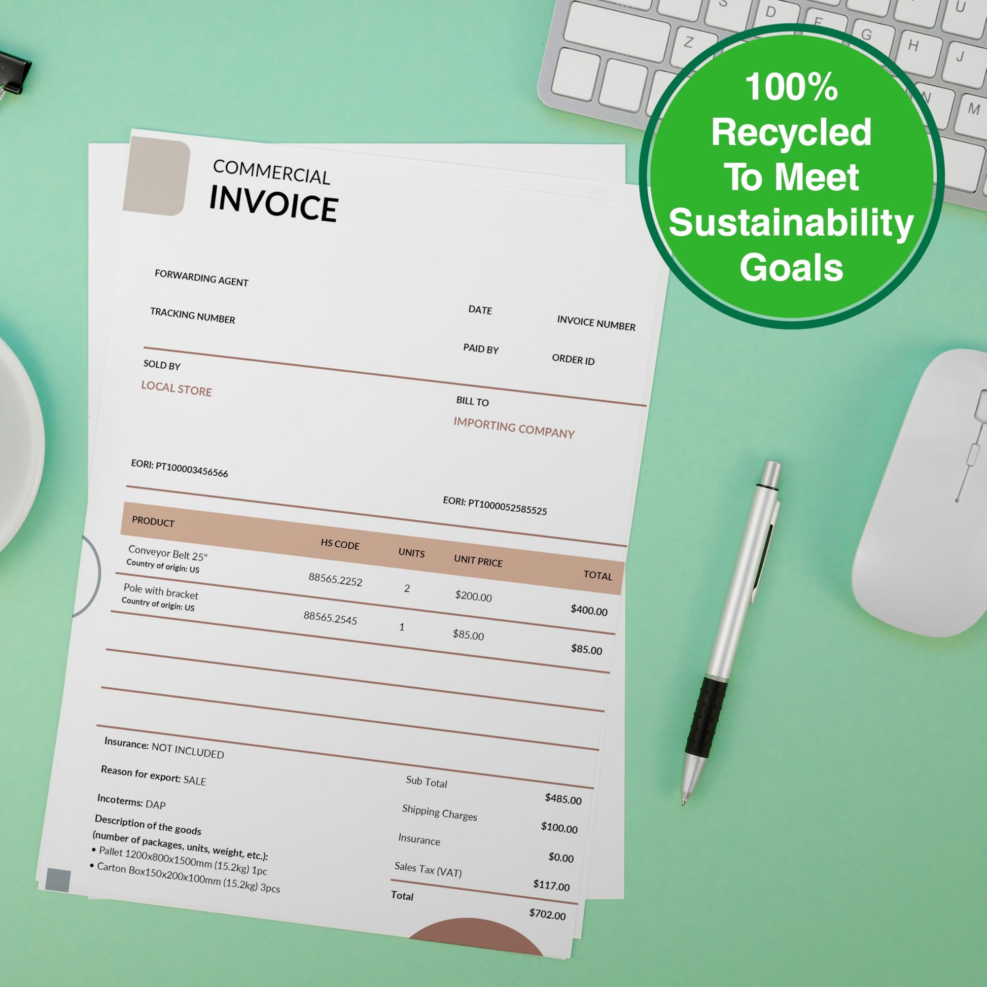 Buy now PrintWorks 100% Recycled Printer Paper 8.5" x 11" White - 20 lb Copy & Multipurpose Computer Paper - 1 Pack, 400 Sheets - Made in the USA - 92 Bright - Printer & Copier Compatible (00018) at indiglob india