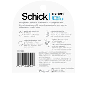 Schick Hydro 5 Sense Hydrate Razor Refills for Men, 4 Count (Pack of 1)