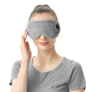 Aroma Season Cordless Heated Eye Mask, Washable & Portable Professional Electric Warm Eye Compress for Relief Dry Eyes, Stye, Blepharitis, Chalazion, Eye Fatigue or MGD (Gray)