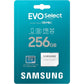 SAMSUNG EVO Select Micro SD-Memory-Card + Adapter, 256GB microSDXC 130MB/s Full HD & 4K UHD, UHS-I, U3, A2, V30, Expanded Storage for Android Smartphones, Tablets, Nintendo-Switch (MB-ME256KA/AM)