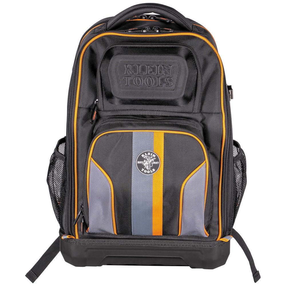 Buy now Klein Tools 62805BPTECH 28-Pocket Laptop Backpack Tool Bag, Tradesman Pro Extra-Large Tech Tool Backpack with Molded Bottom, Charging Port at indiglob india