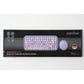 Perixx PERIDUO-713PP Wireless Mini Keyboard and Mouse Combo - Retro Round Key Caps - Pastel Purple - US English Layout (PD-713PPUS-11953)