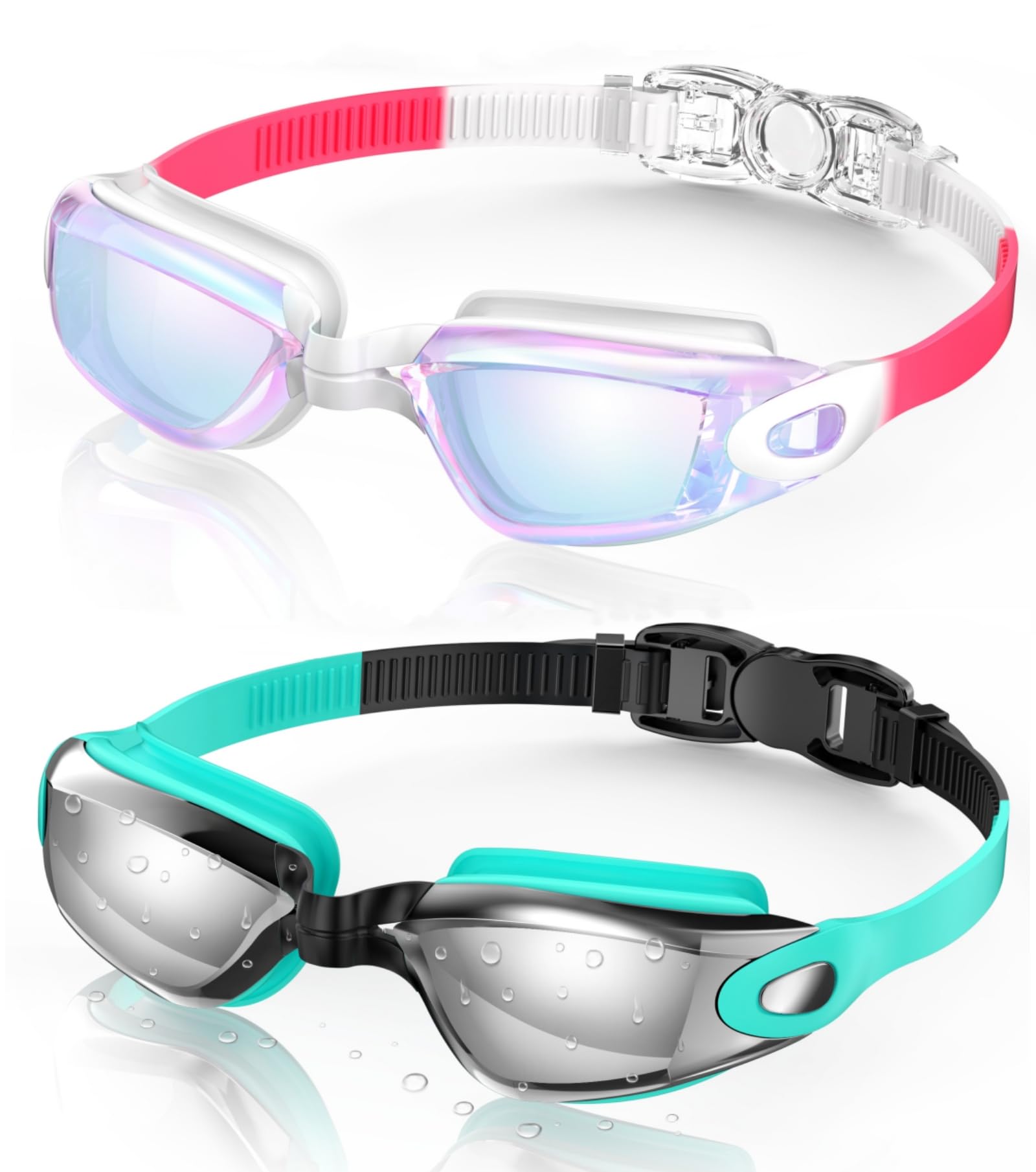 Buy now Aegend Swim Goggles, 2 Pack Swimming Goggles No Leaking Adult Men Women Youth at indiglob india