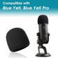 YOUSHARES 2PCS Blue Yeti Pop Filter for Blue Yeti Microphone, Yeti Foam Windscreen with Dead Cat Blue Yeti Mic Cover for Yeti Mic and Blue Yeti Pro USB Microphone