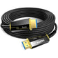 Fiber Optic HDMI Cable 50FT, 8K (HDMI 2.1,48Gbps) Ultra High Speed HDMI Cord with Gold Plated Connectors, 8K@60Hz 4K@120Hz, Compatible for PS4/5 PC HDTV Projector Large Display, Male-to-Male