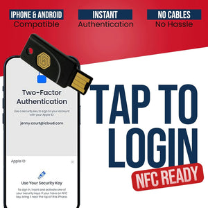 GoTrust Idem Key – A, IP68 Waterproof, Multi-Protocol Two-Factor Authentication Security Key, USB-A/NFC, FIDO2 L2 Certified - Safeguard Your Online Accounts