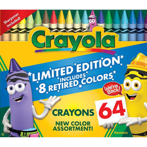 Buy now Crayola Limited Edition Crayons - Set of 64 with 8 Retired Colors at indiglob india