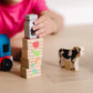 Buy now Melissa & Doug Wooden Farm Train Set - Classic Wooden Toy (3 Linking Cars) at indiglob india