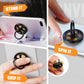 Finger Ring Stand, ebulous 360° Rotation Spinner Mobile Cell Phone Ring Stand Holder with Grip Kickstand Universal [Washable/Reusable] for Phone/Pad/Note/Tablets etc (Red)