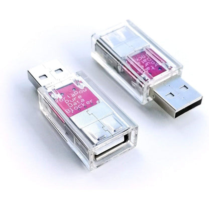 PortaPow USB Data Blocker (White 2 Pack) - Protect Against Juice Jacking