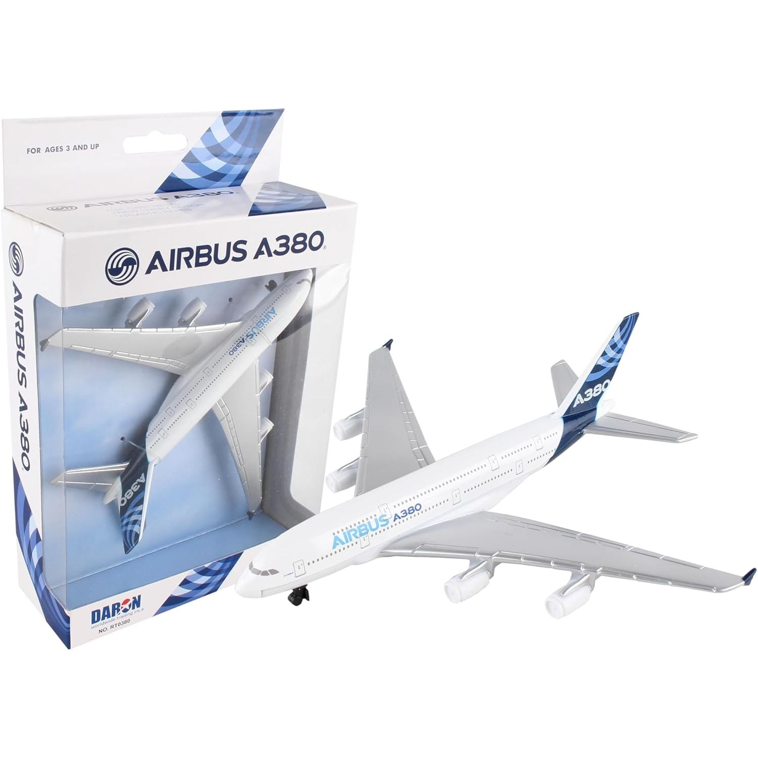 Buy now Daron Airbus Single Plane A380 White at indiglob india